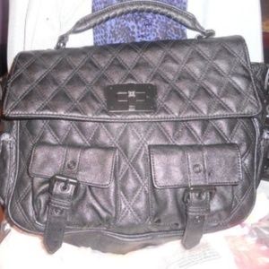 Simply Vera Black Quilted Large Multi-Pocket Purse